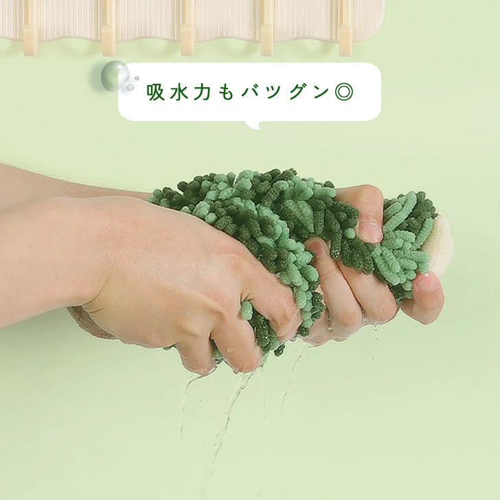 クリスマスツリー型超吸水ハンドタオル厚手吊り下げ式水回り装飾にも最適