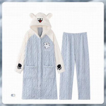 ゆるかわワンちゃん刺繍のルームウェア