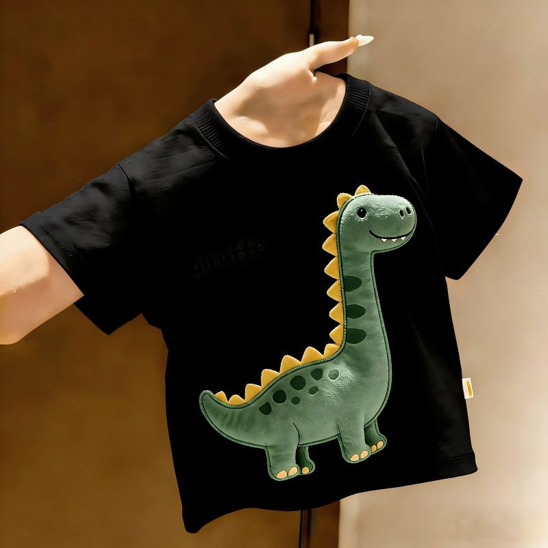 かわいい恐竜柄キッズTシャツ半袖薄手男の子夏服