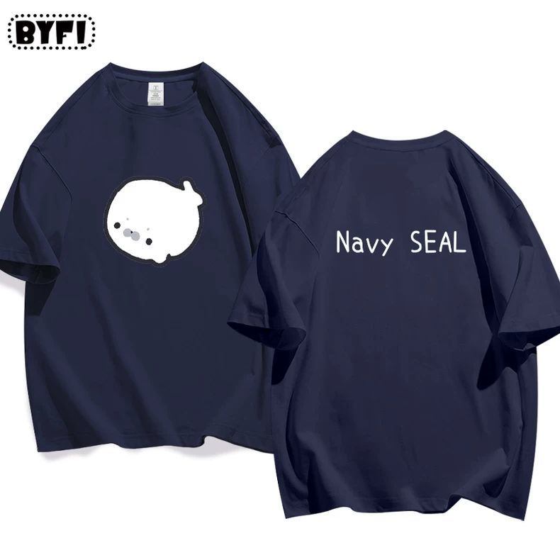 アザラシプリント半袖Tシャツ