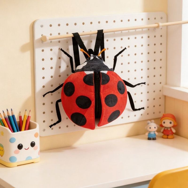 てんとう虫ミツバチぬいぐるみリュック可愛い子供ギフトふわふわ抱き枕
