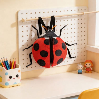 てんとう虫ミツバチぬいぐるみリュック可愛い子供ギフトふわふわ抱き枕