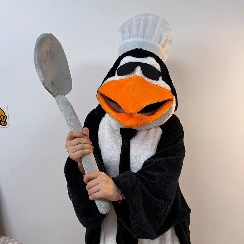 おもしろペンギン着ぐるみもこもこパジャマ連体服ルームウェア