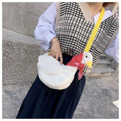 ガチョウぬいぐるみショルダー｜SNS映えふわもこバッグ