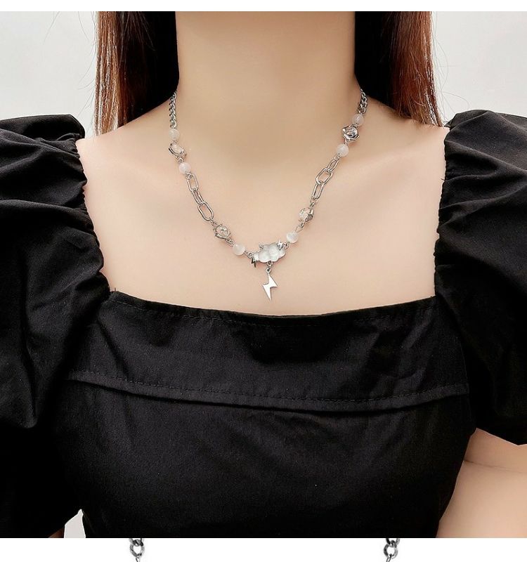 【超希少品】水晶キャッツアイ　銀貨ネックレス　STOPLIGHT 　3/3 コメ兵｜PT900/PT850 アレキサンドライトキャッツアイ ネックレス 0.94