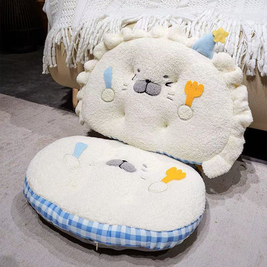 かわいいアザラシクッションオフィス長時間座り対策癒しお尻サポートチェアパッド