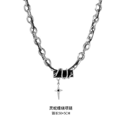 ストリート系高級感スネークネックレス
