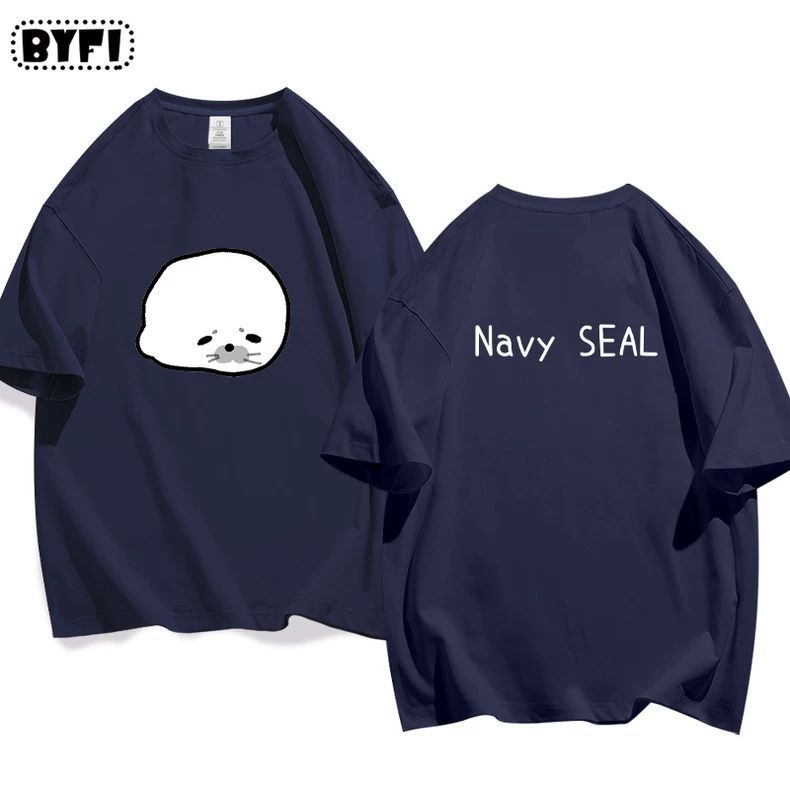 アザラシプリント半袖Tシャツ
