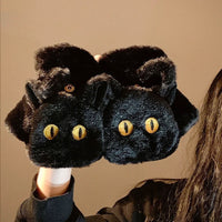 Black [Plush kitten with lid]