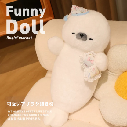 【究極の癒やし】まるまる太ったアザラシの添い寝抱き枕