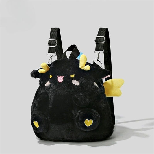どんどんドラゴンリュック｜ぬいぐるみ風もこもこバッグ