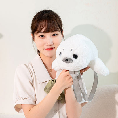 アザラシぬいぐるみリュック｜ミニサイズで可愛い2WAYバッグ