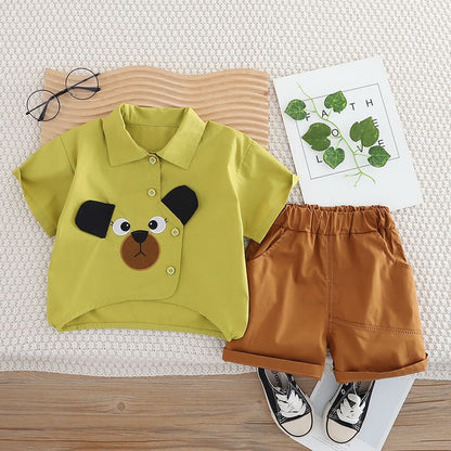【お洒落で可愛い】クマちゃんシャツセット