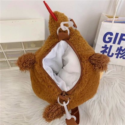 ニワトリぬいぐるみショルダー｜SNS映えユニークバッグ