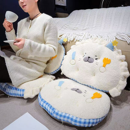 かわいいアザラシクッションオフィス長時間座り対策癒しお尻サポートチェアパッド
