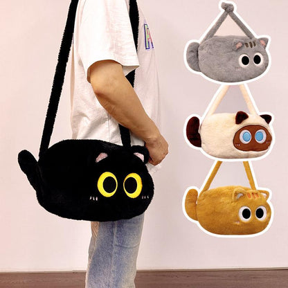 ねこキャラふわもこリュック猫グッズ｜学生・通学・女子向けカートゥーンバッグ