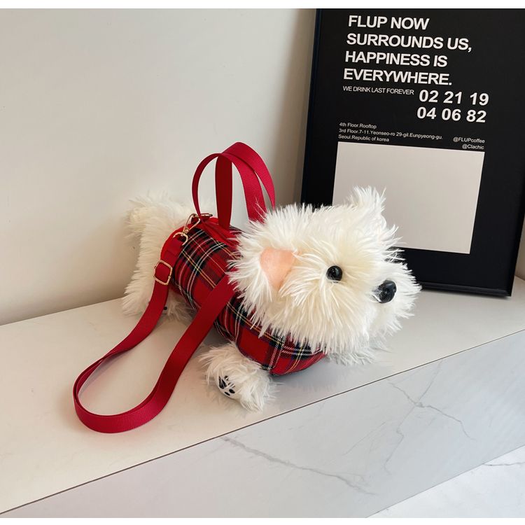 Nishikochi Terrier Plush Shoulder Bag | Super Cute Bag