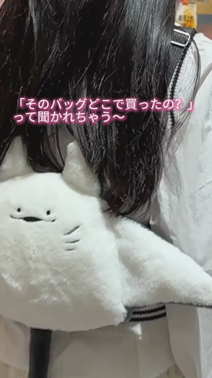 エイ（マンタ）ぬいぐるみバッグ｜2WAYショルダー＆リュックタイプ